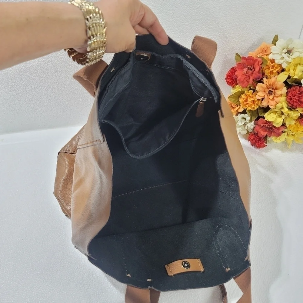Coach women's signature classic large tote Derby brown leather F59818